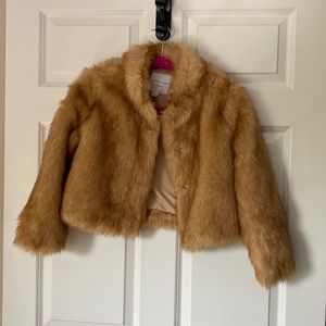 Janie and Jack faux fur coat